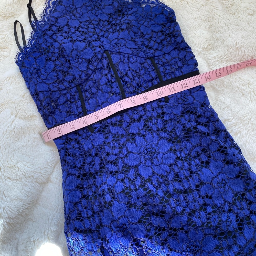Nbd Blue Lace Dress Small - Gem